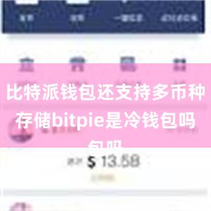 比特派钱包还支持多币种存储bitpie是冷钱包吗